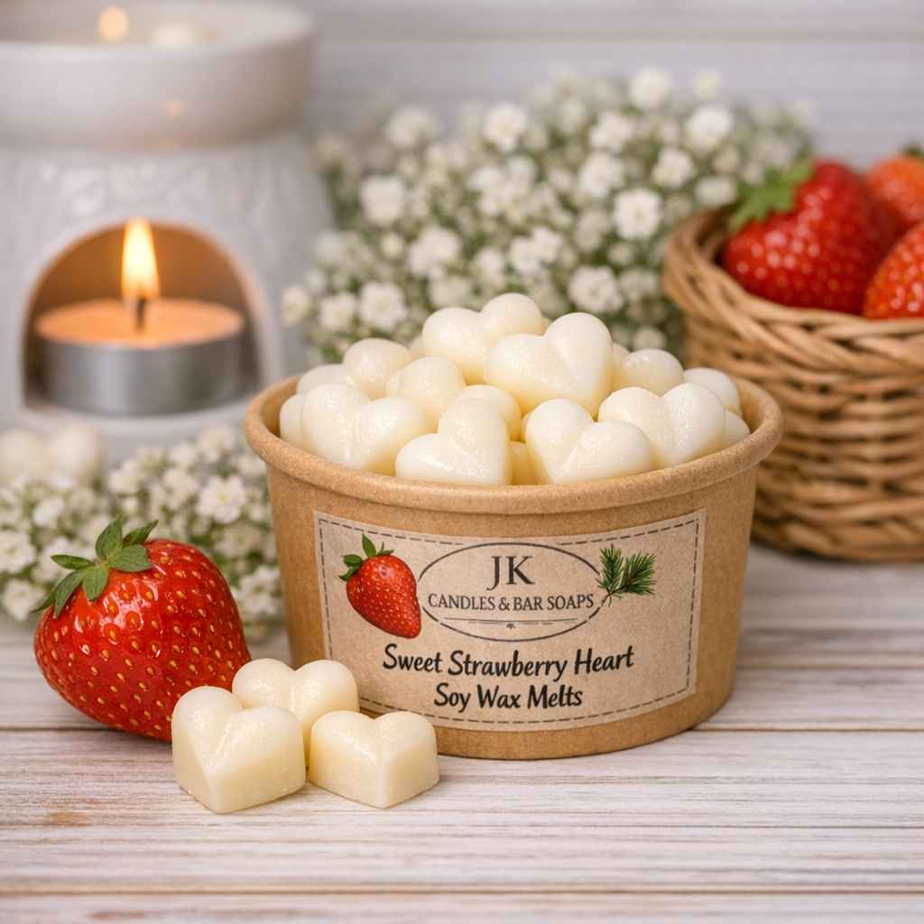 Sweet Strawberry Heart Wax Melts