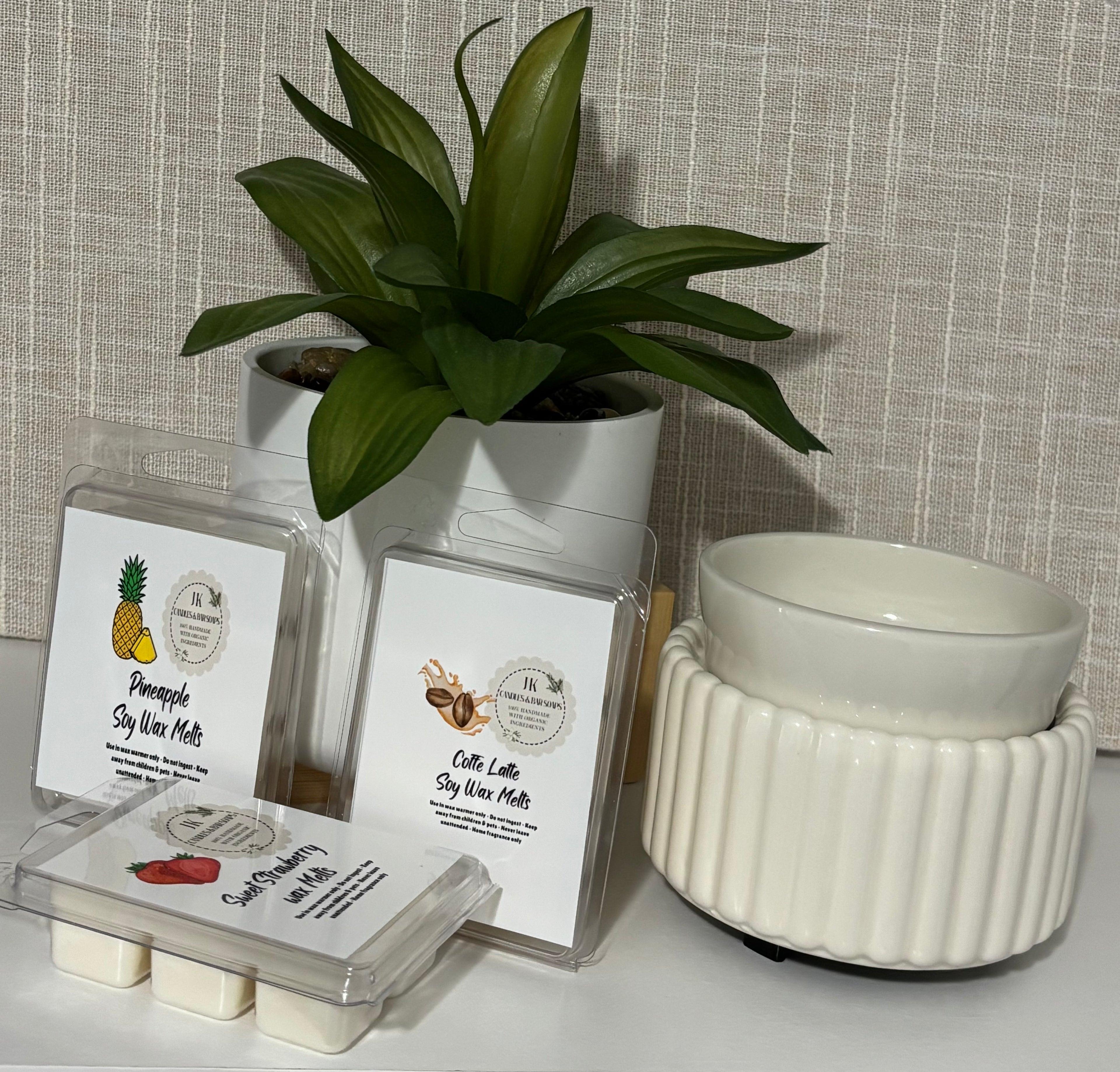JK Home Fragrance Set – 3 Melts + Electric Warmer