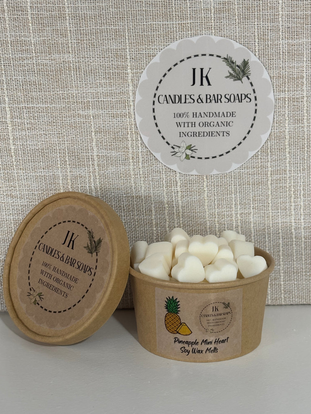 Mini Pineapple Heart Wax Melts